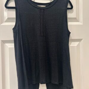 Rebecca Taylor Black Sleeveless Top
